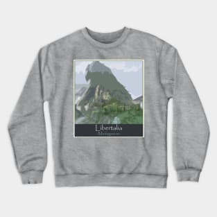 Libertalia Classic Travel Poster Crewneck Sweatshirt